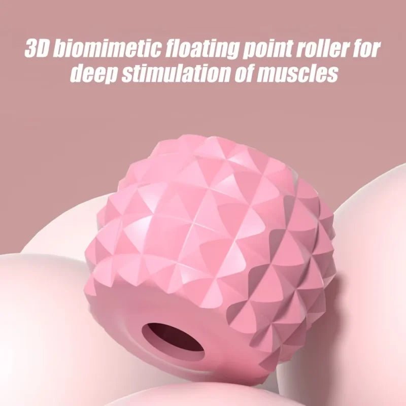 20 - wheel double row ring leg clip device thigh muscle leg beauty device relax roller shaft exercise leg slimming device - FitInForge
