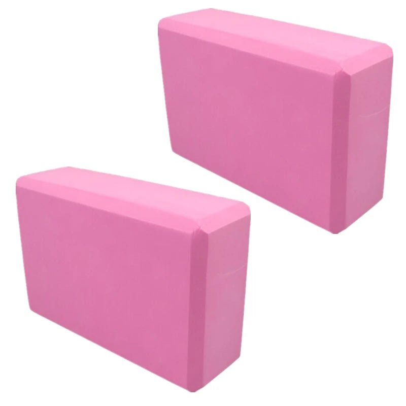 2PCS EVA Gym Blocks Foam Brick Training Exercise Fitness Equipment Dance Yoga Auxiliary Tool Stretching Body Shaping Yoga Blocks - FitInForge