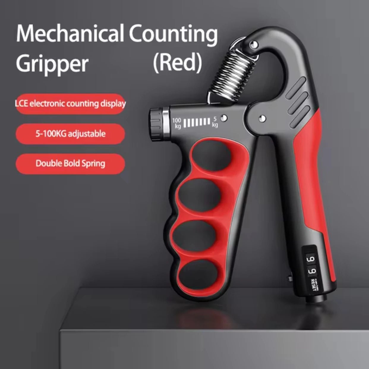 5 - 100kg Grip Strength Gym Wrist Expander Hand Strengthener Adjustable Muscle Recovery Fitness Hand Strength Exercise - FitInForge