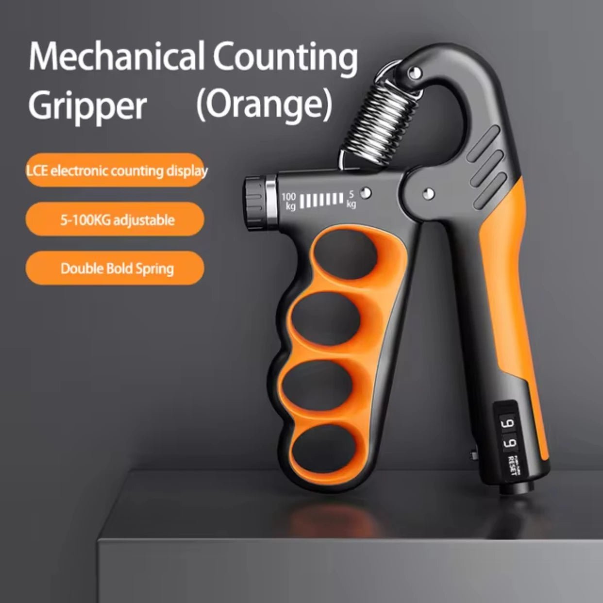 5 - 100kg Grip Strength Gym Wrist Expander Hand Strengthener Adjustable Muscle Recovery Fitness Hand Strength Exercise - FitInForge