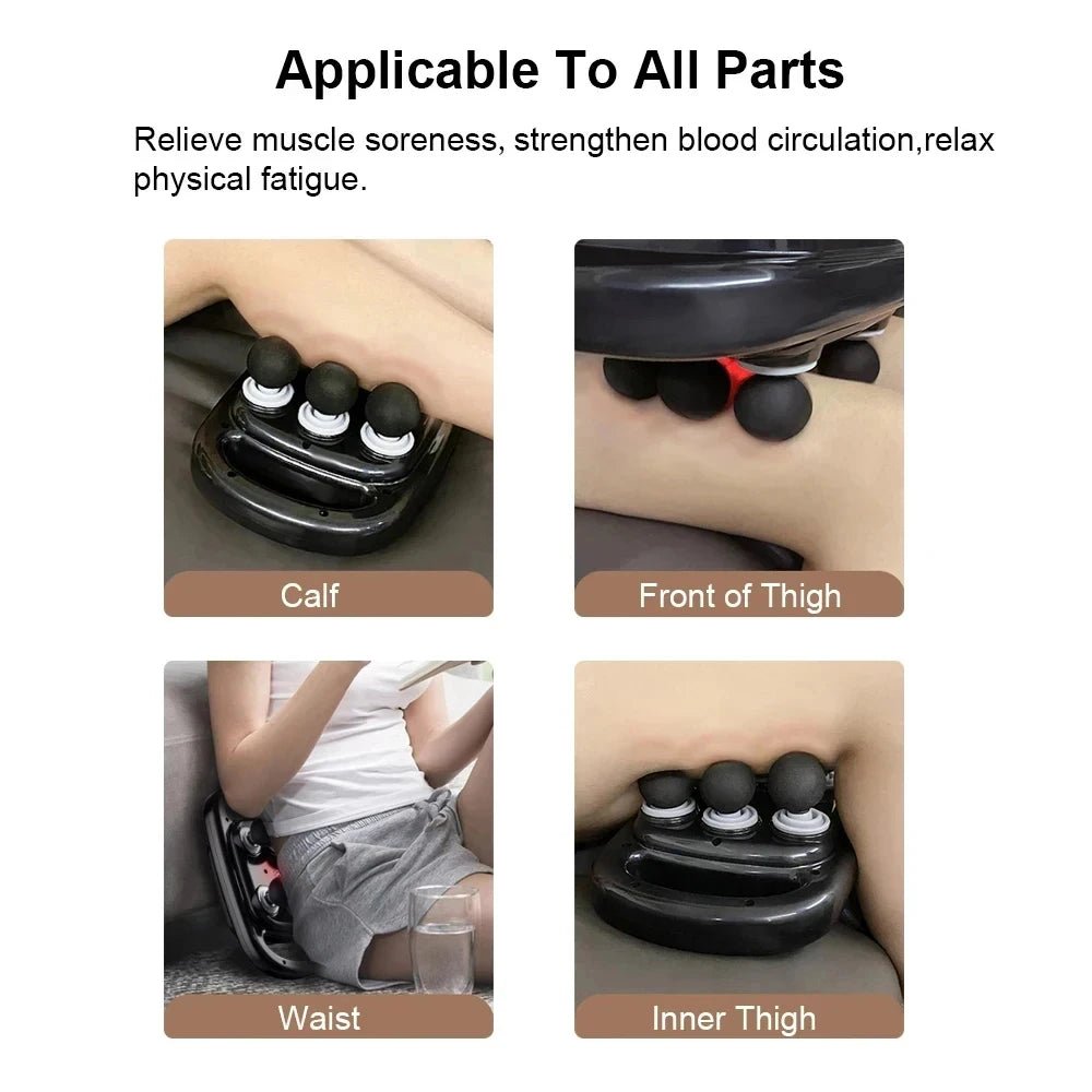 6 Head Massage Gun for Muscle Relief Deep Tissue Percussion for Neck Cervical Spine Full Body - FitInForge