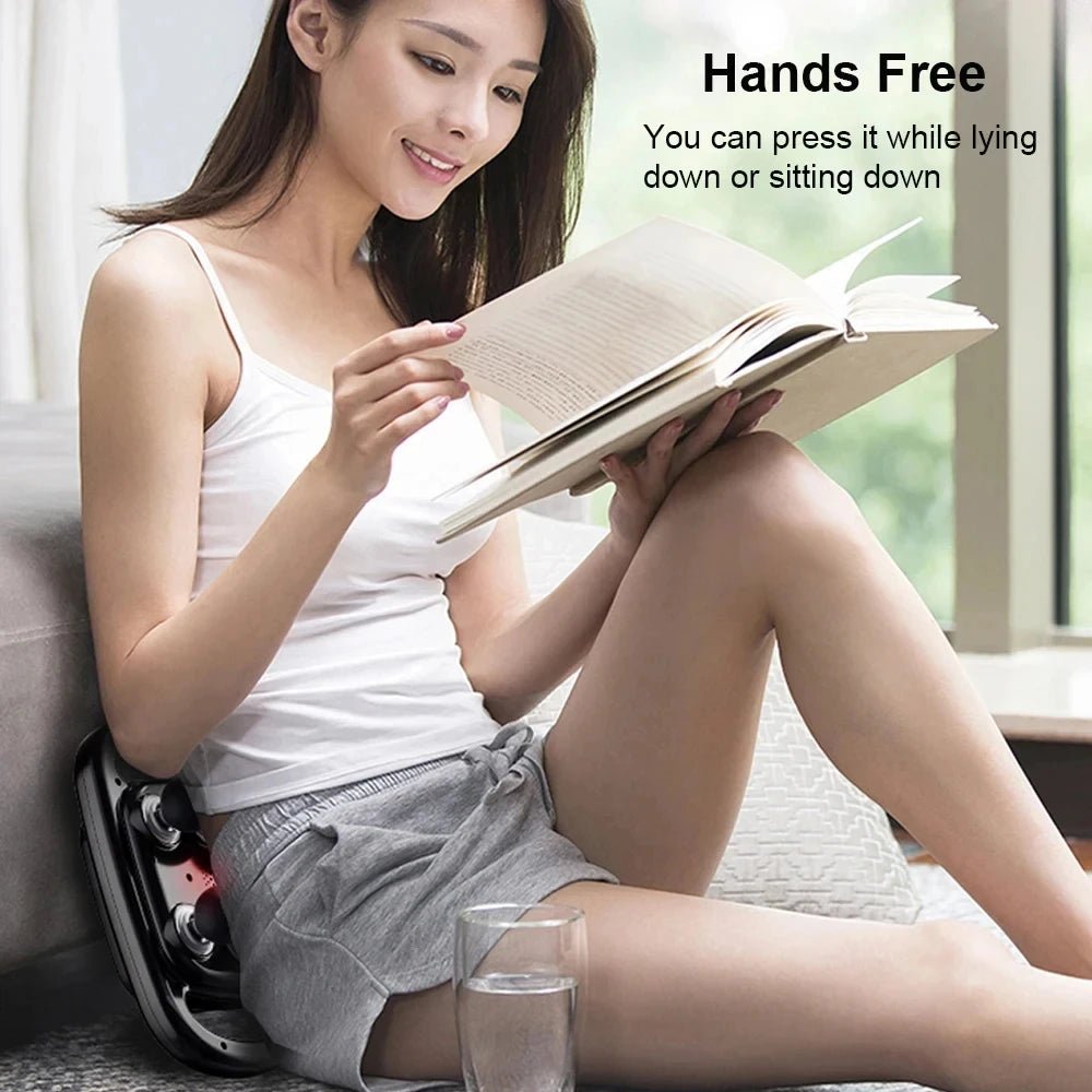 6 Head Massage Gun for Muscle Relief Deep Tissue Percussion for Neck Cervical Spine Full Body - FitInForge