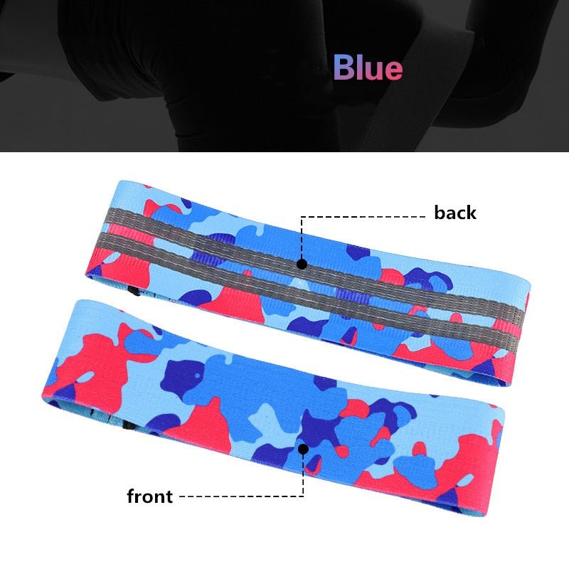 Anti - slip yoga camouflage color resistance band - FitInForge
