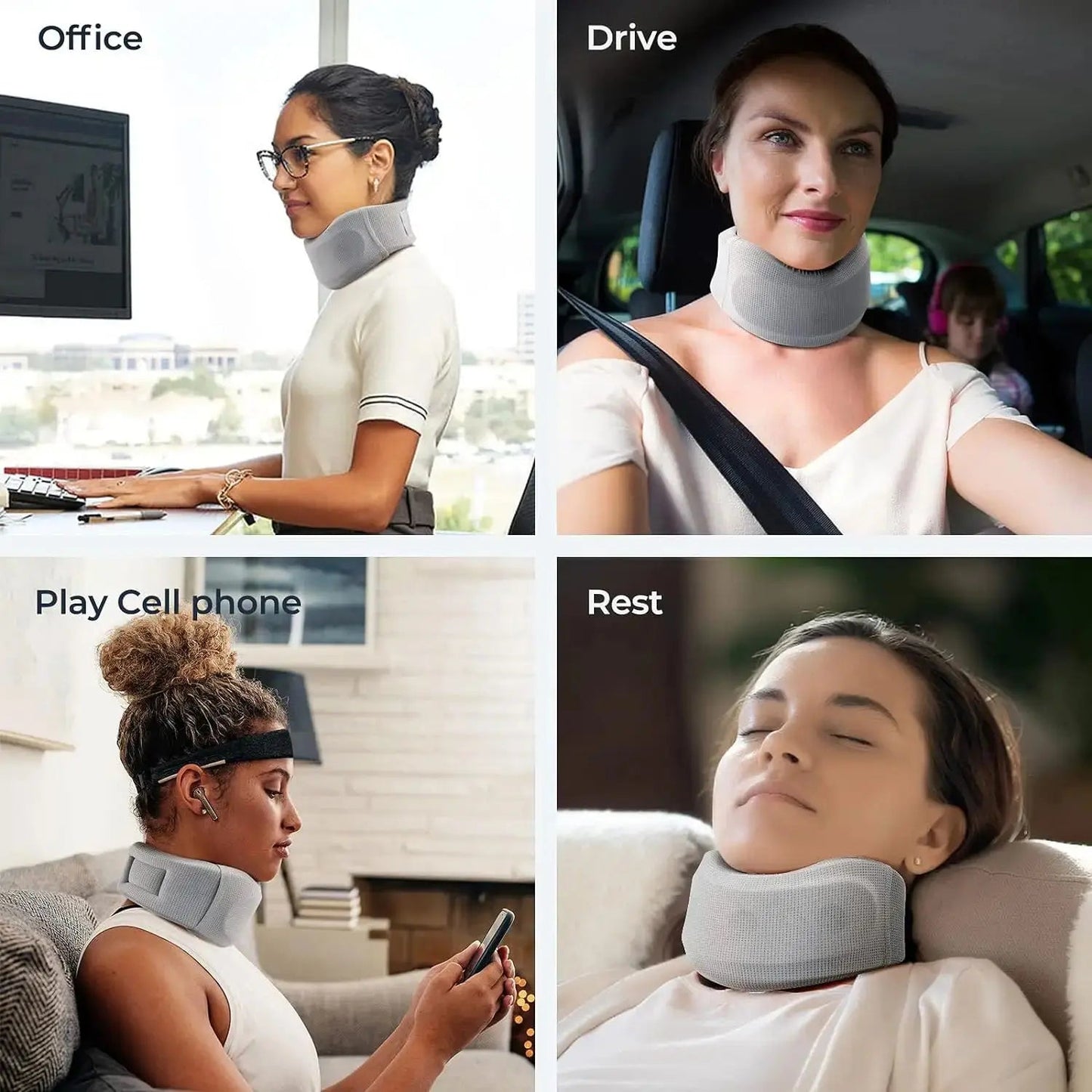 Household Neck Brace for Reducing Head and Neck Load, Protecting Neck and Neck, Fixing Neck Brace for Correction and Therapy - FitInForge