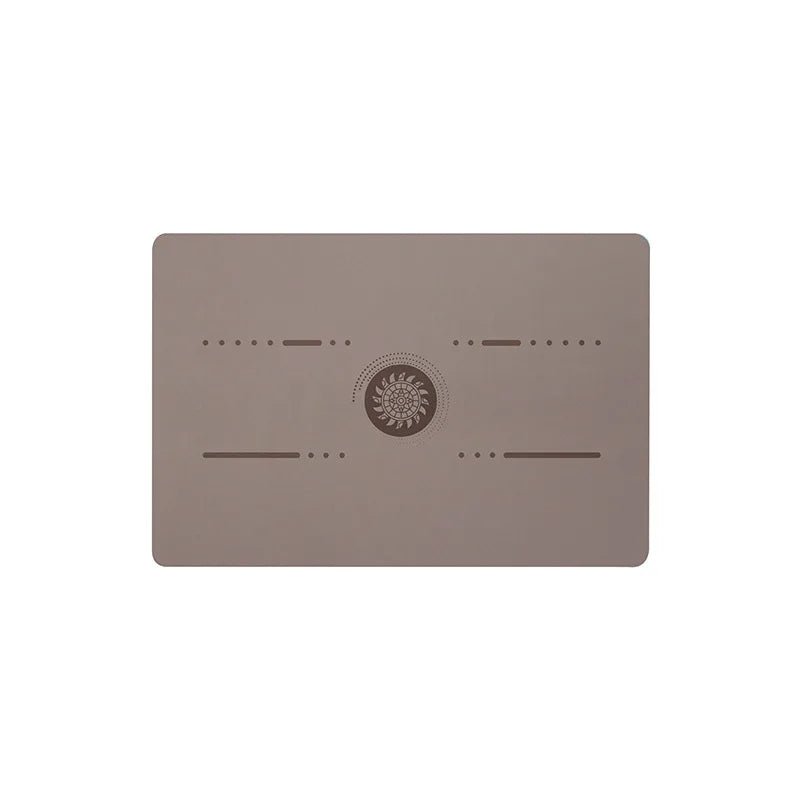 Pu Natural Rubber Yoga Mat Flat Support Portable Mini Auxiliary Pad Anti - Slip Knee Cushion Meditation Head Upside Sport Exercise - FitInForge