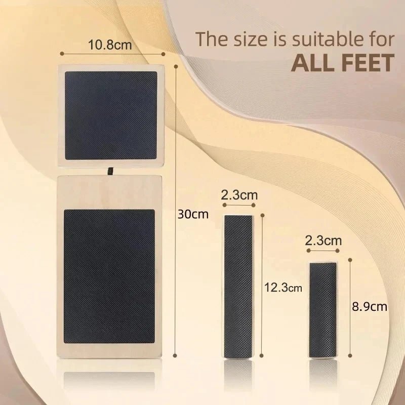 Wooden Foot Trainer Single Foot Balance Board For Ballet Pilates Balance Training Ankle Strengthener Exerciser Plantar Fasciitis - FitInForge