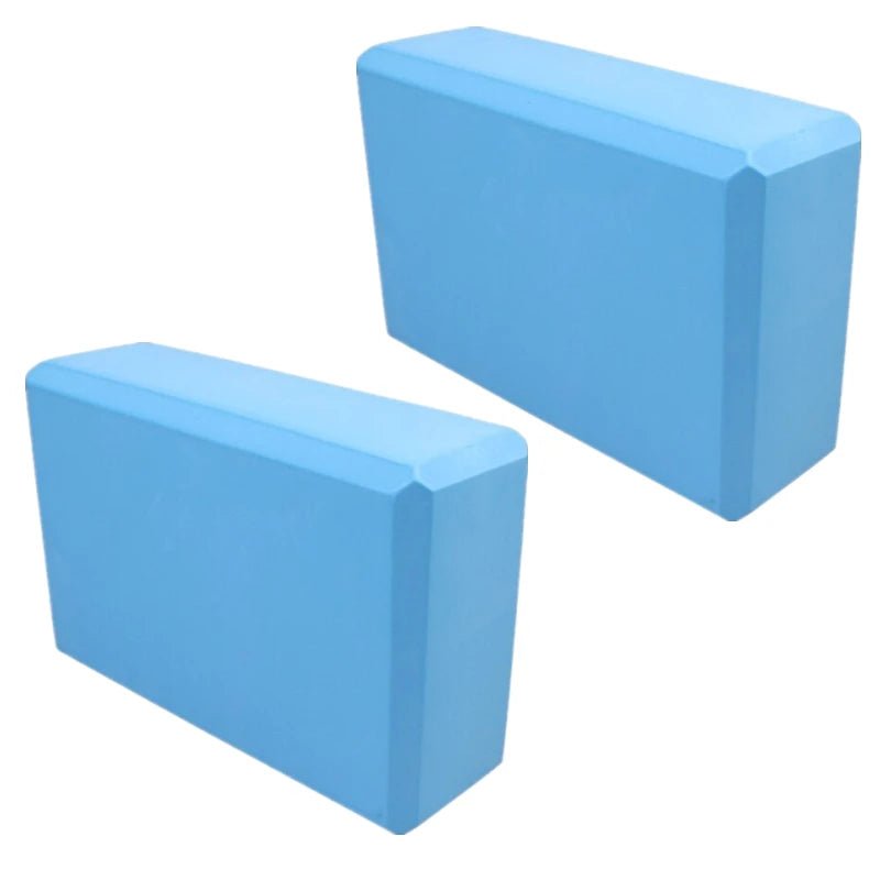 2PCS EVA Gym Blocks Foam Brick Training Exercise Fitness Equipment Dance Yoga Auxiliary Tool Stretching Body Shaping Yoga Blocks - FitInForge