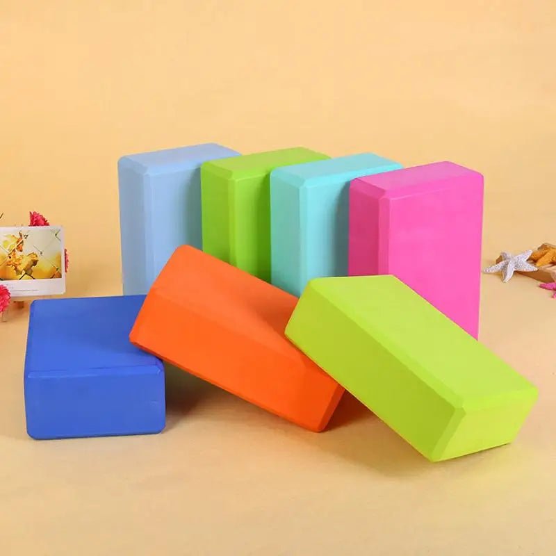 2PCS EVA Gym Blocks Foam Brick Training Exercise Fitness Equipment Dance Yoga Auxiliary Tool Stretching Body Shaping Yoga Blocks - FitInForge