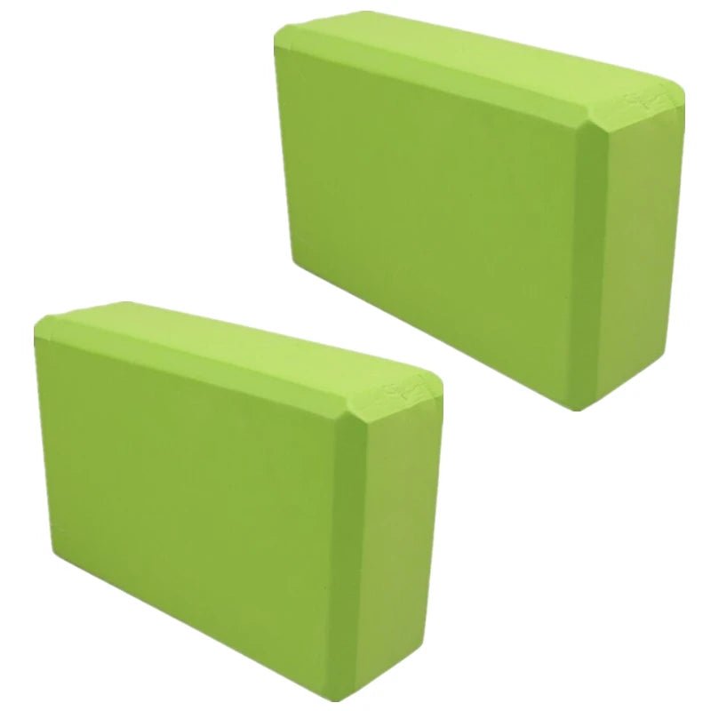 2PCS EVA Gym Blocks Foam Brick Training Exercise Fitness Equipment Dance Yoga Auxiliary Tool Stretching Body Shaping Yoga Blocks - FitInForge