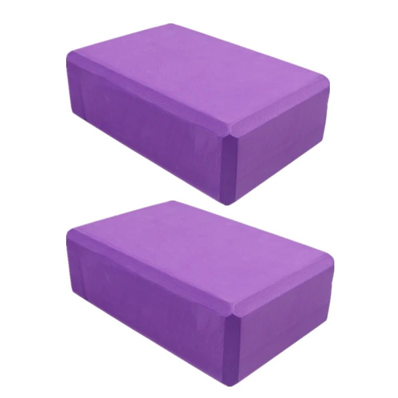 2PCS EVA Gym Blocks Foam Brick Training Exercise Fitness Equipment Dance Yoga Auxiliary Tool Stretching Body Shaping Yoga Blocks - FitInForge