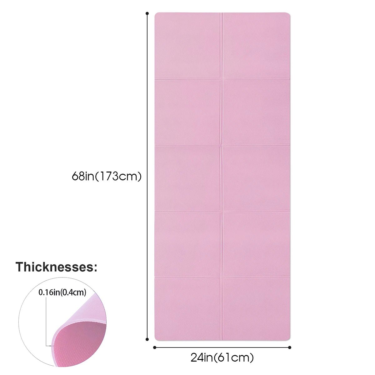 4MM Thick EVA Yoga Mats Anti - slip Sport Fitness Mat Blanket For Exercise Yoga And Pilates Gymnastics Mat Fitness Equipment - FitInForge