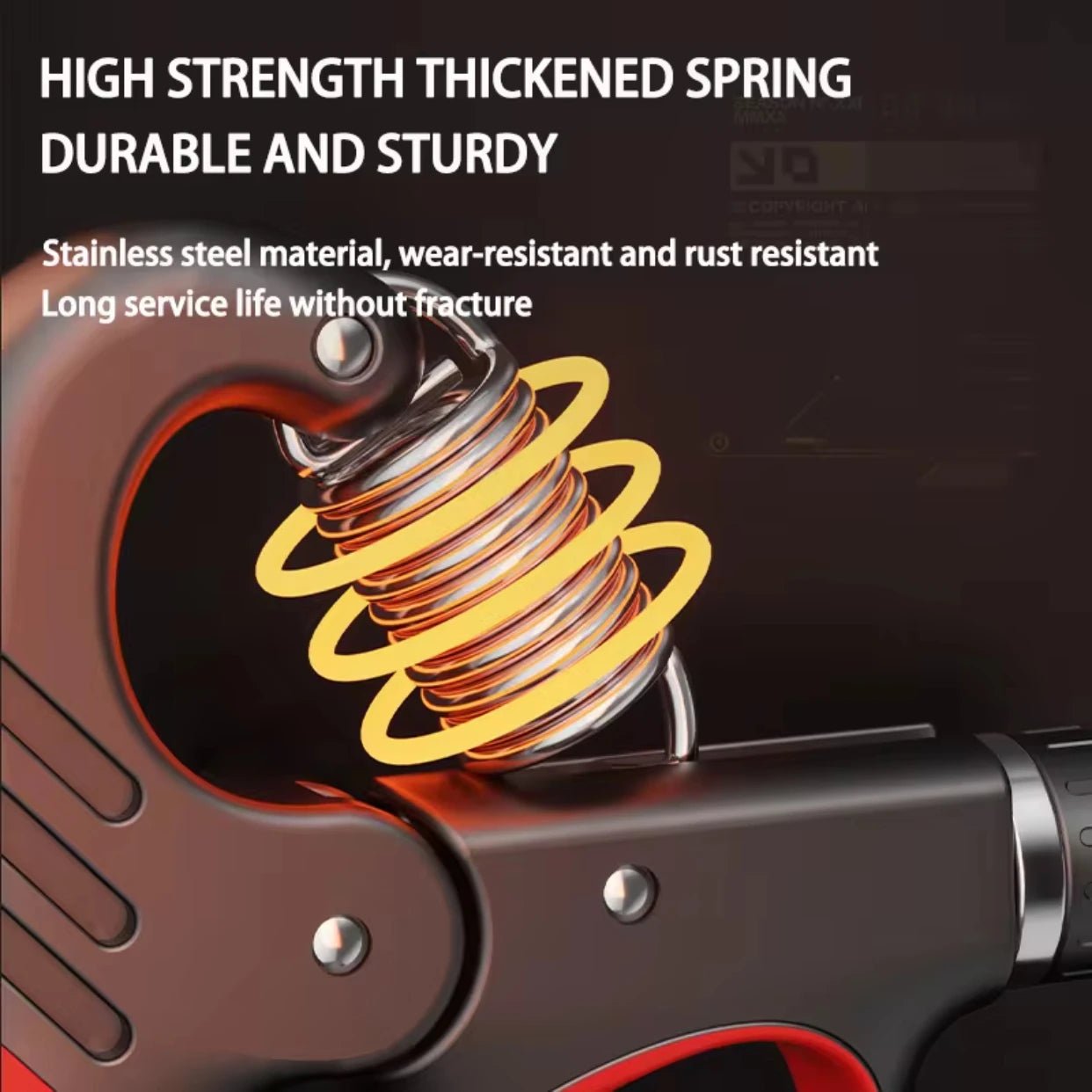 5 - 100kg Grip Strength Gym Wrist Expander Hand Strengthener Adjustable Muscle Recovery Fitness Hand Strength Exercise - FitInForge