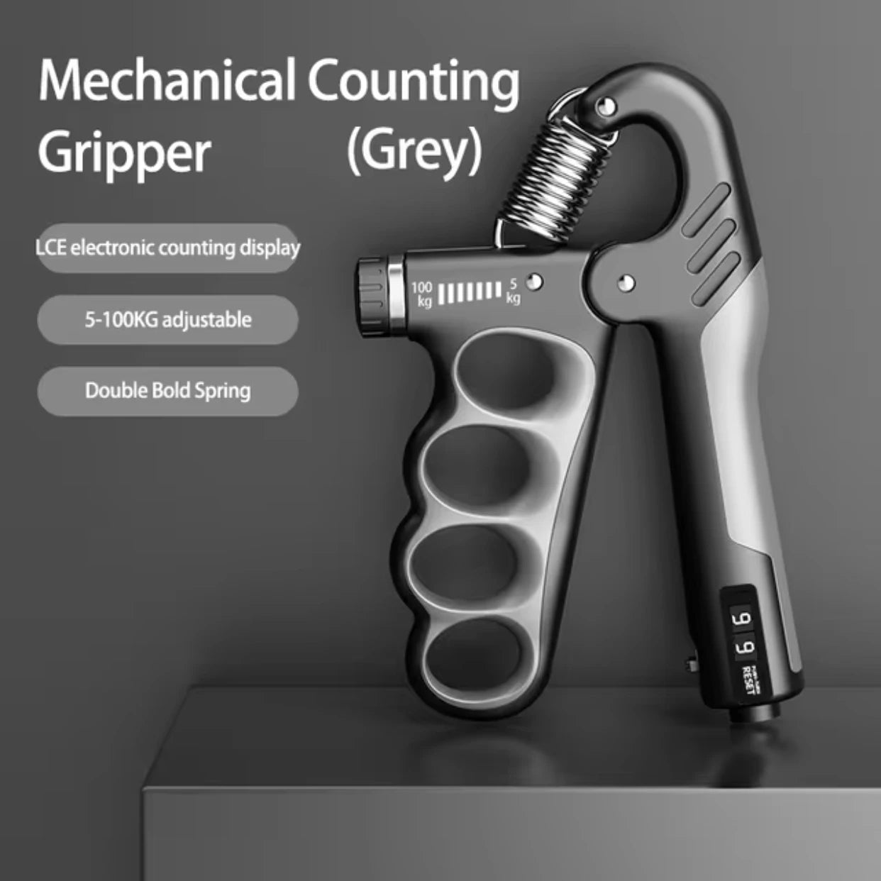 5 - 100kg Grip Strength Gym Wrist Expander Hand Strengthener Adjustable Muscle Recovery Fitness Hand Strength Exercise - FitInForge