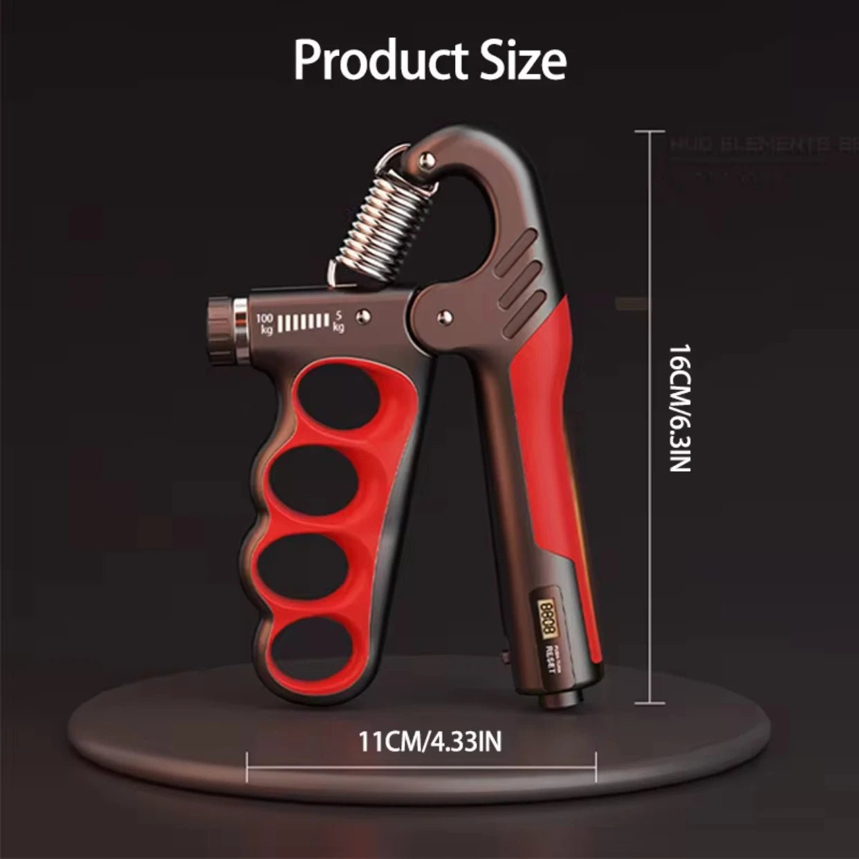 5 - 100kg Grip Strength Gym Wrist Expander Hand Strengthener Adjustable Muscle Recovery Fitness Hand Strength Exercise - FitInForge