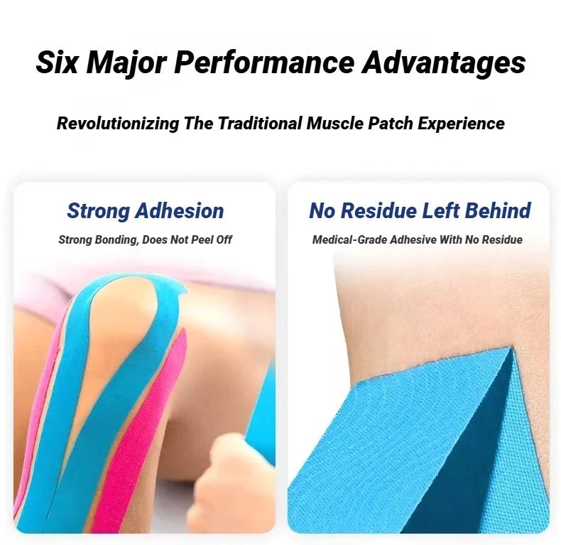 5CMX5M Athletic Elastoplast Injury Sports Tape Muscle Recovery Patch Lift Chest Anti Sagging Knee Elbow Stretch Fitness Brace - FitInForge