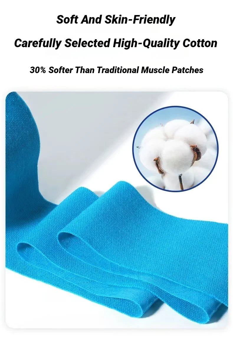 5CMX5M Athletic Elastoplast Injury Sports Tape Muscle Recovery Patch Lift Chest Anti Sagging Knee Elbow Stretch Fitness Brace - FitInForge