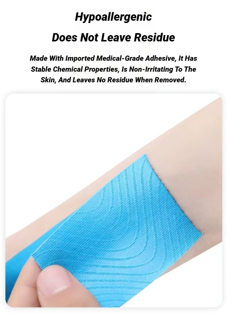 5CMX5M Athletic Elastoplast Injury Sports Tape Muscle Recovery Patch Lift Chest Anti Sagging Knee Elbow Stretch Fitness Brace - FitInForge
