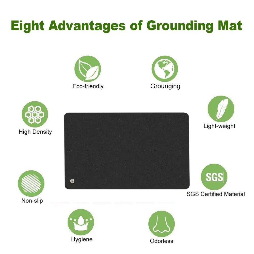90x60cm Grounding Mat for Improving Sleep Grounding Pad Health With Earthing Cable EMF Recovery Protection Release Electrostatic - FitInForge