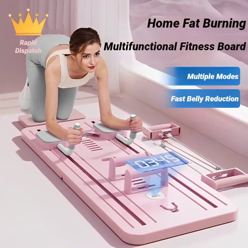 Abdominal Exercise Board Fitness Slimming Tummy Automatic Rebound Leg and Arm Adjuster Multifunctional Equipment - FitInForge