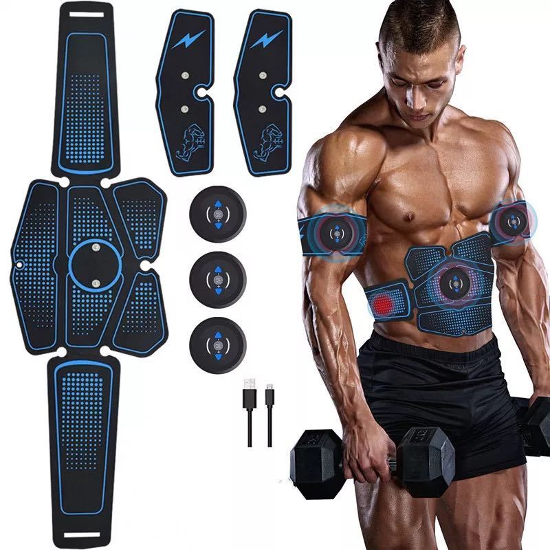 Abdominal muscle training with EMS fitness equipment - fitforgesho