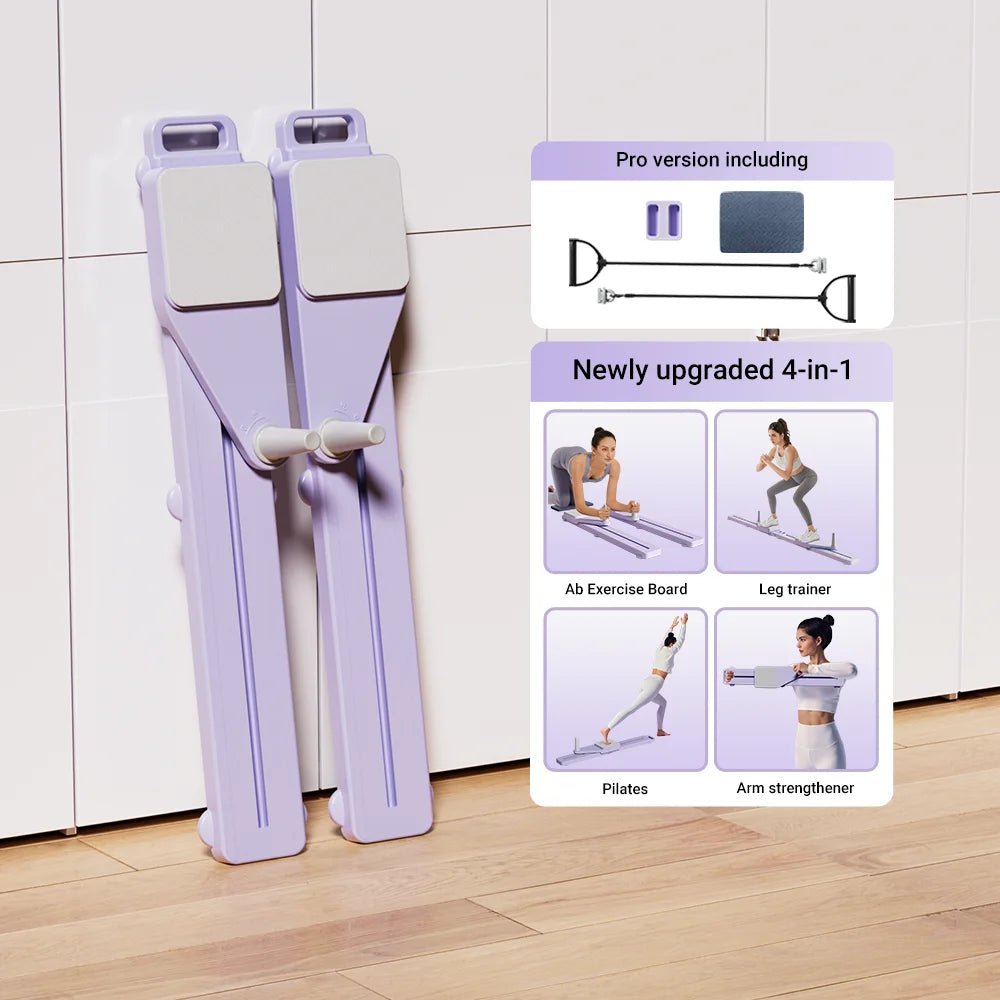 Abs & Ski Board - Portable Core/Leg Trainer, Split Pilates - Reformer - FitInForge