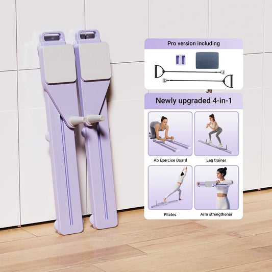 Abs & Ski Board - Portable Core/Leg Trainer, Split Pilates - Reformer - FitInForge
