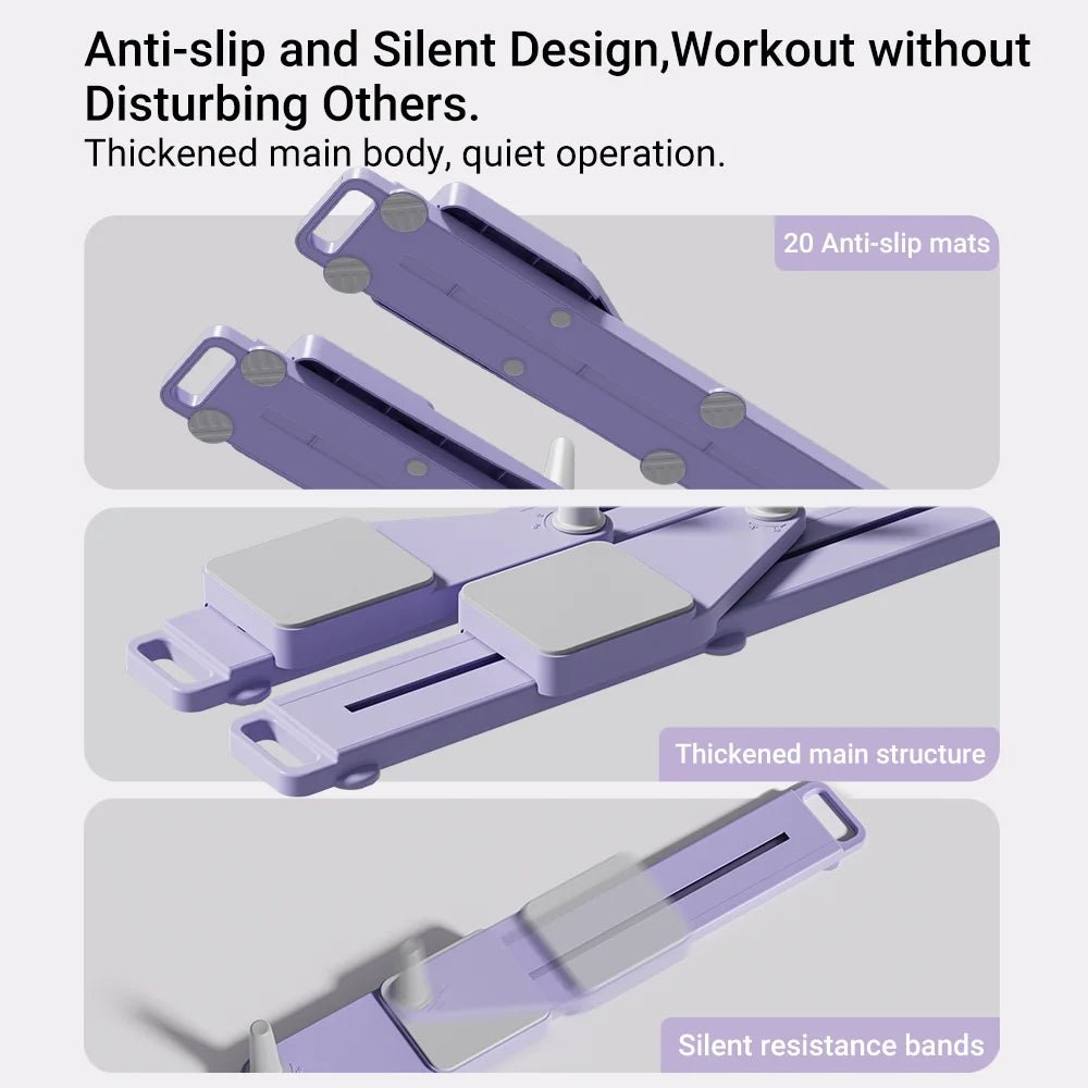 Abs & Ski Board - Portable Core/Leg Trainer, Split Pilates - Reformer - FitInForge