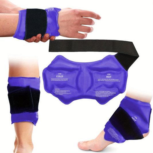 Ankle Brace Ice Pack Wrap For Injuires Hot Cold Therapy Reusable Gel Cold Pack Ankle Support For Pain Relief Sprains - FitInForge