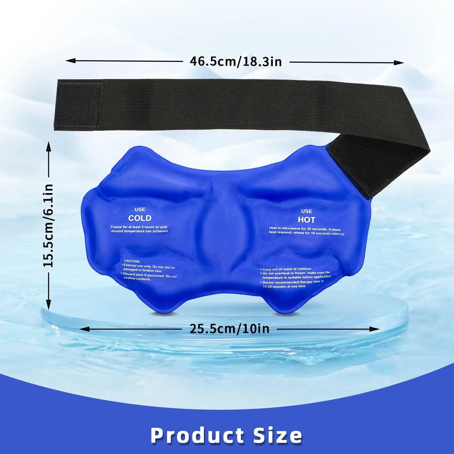 Ankle Brace Ice Pack Wrap For Injuires Hot Cold Therapy Reusable Gel Cold Pack Ankle Support For Pain Relief Sprains - FitInForge