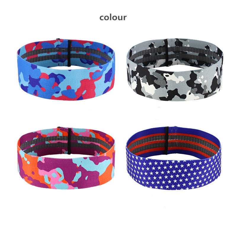 Anti - slip yoga camouflage color resistance band - FitInForge