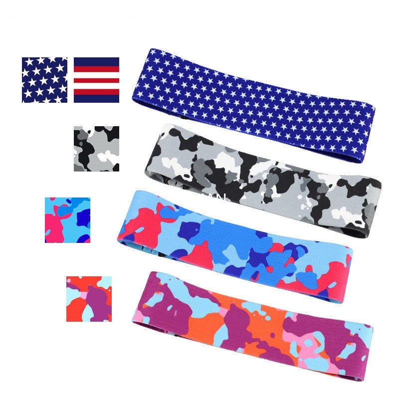 Anti - slip yoga camouflage color resistance band - FitInForge