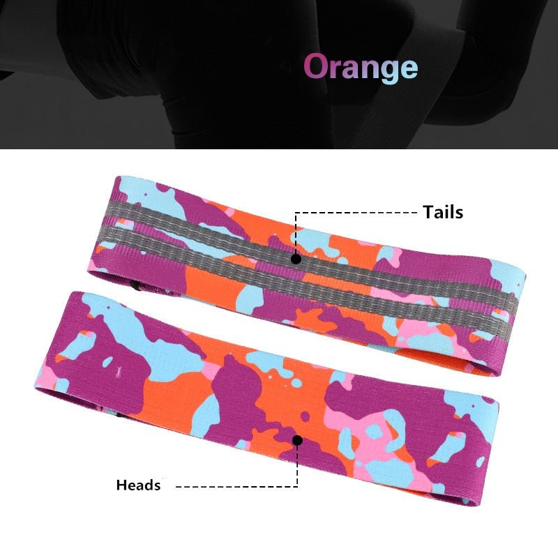 Anti - slip yoga camouflage color resistance band - FitInForge