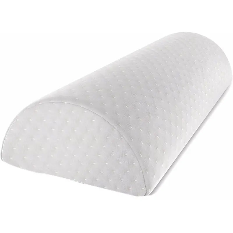 Comfort Bolster Pillow for Legs Back and Head Memory Foam Cotton Cover Lumbar Support Pillow for Semi Roll Pillow - FitInForge