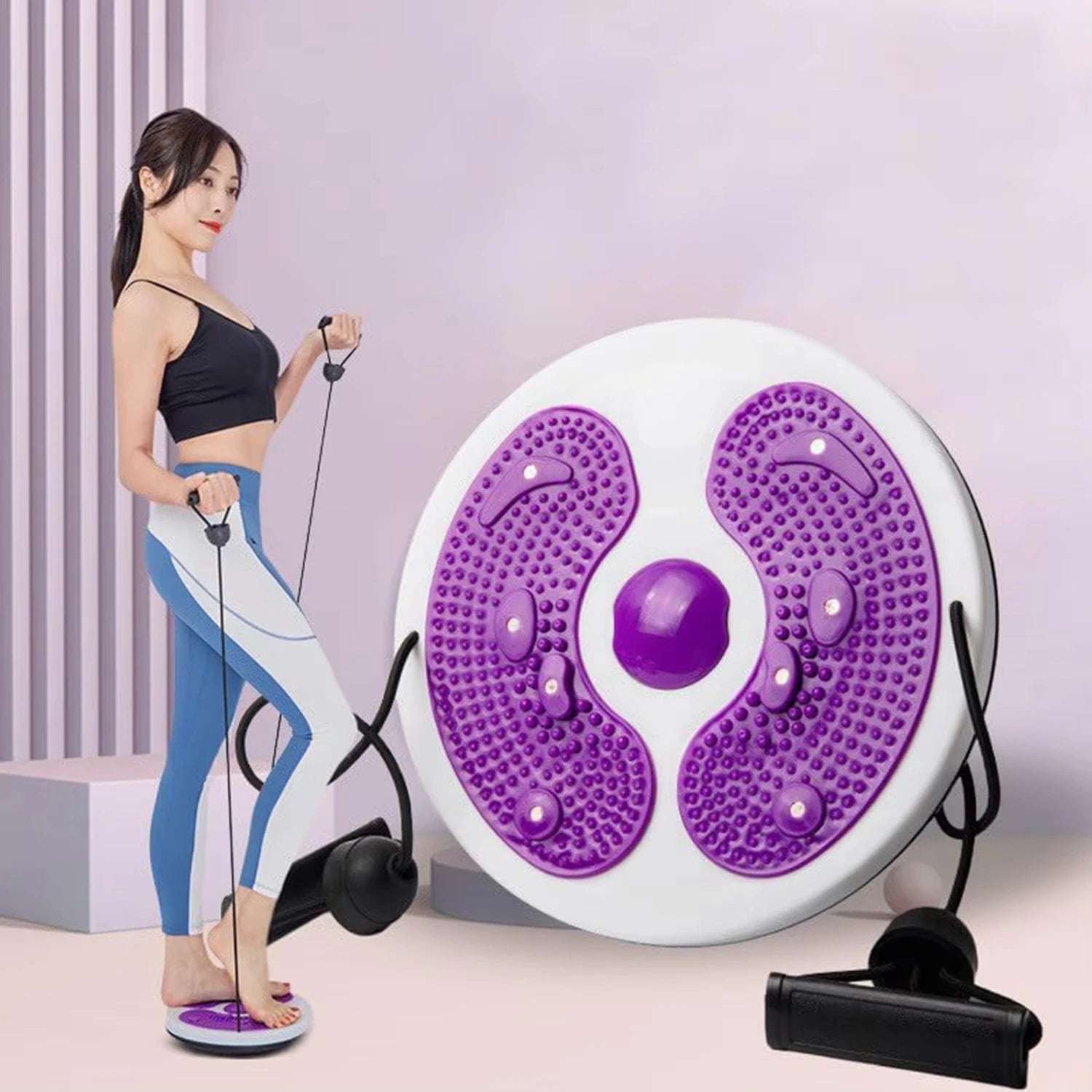 Exercise Waist Twisting Disc Foot Massage Waist Torsion Disc Fitness Equipment Portable Magnetic Tension Waist Twisting Machine - FitInForge
