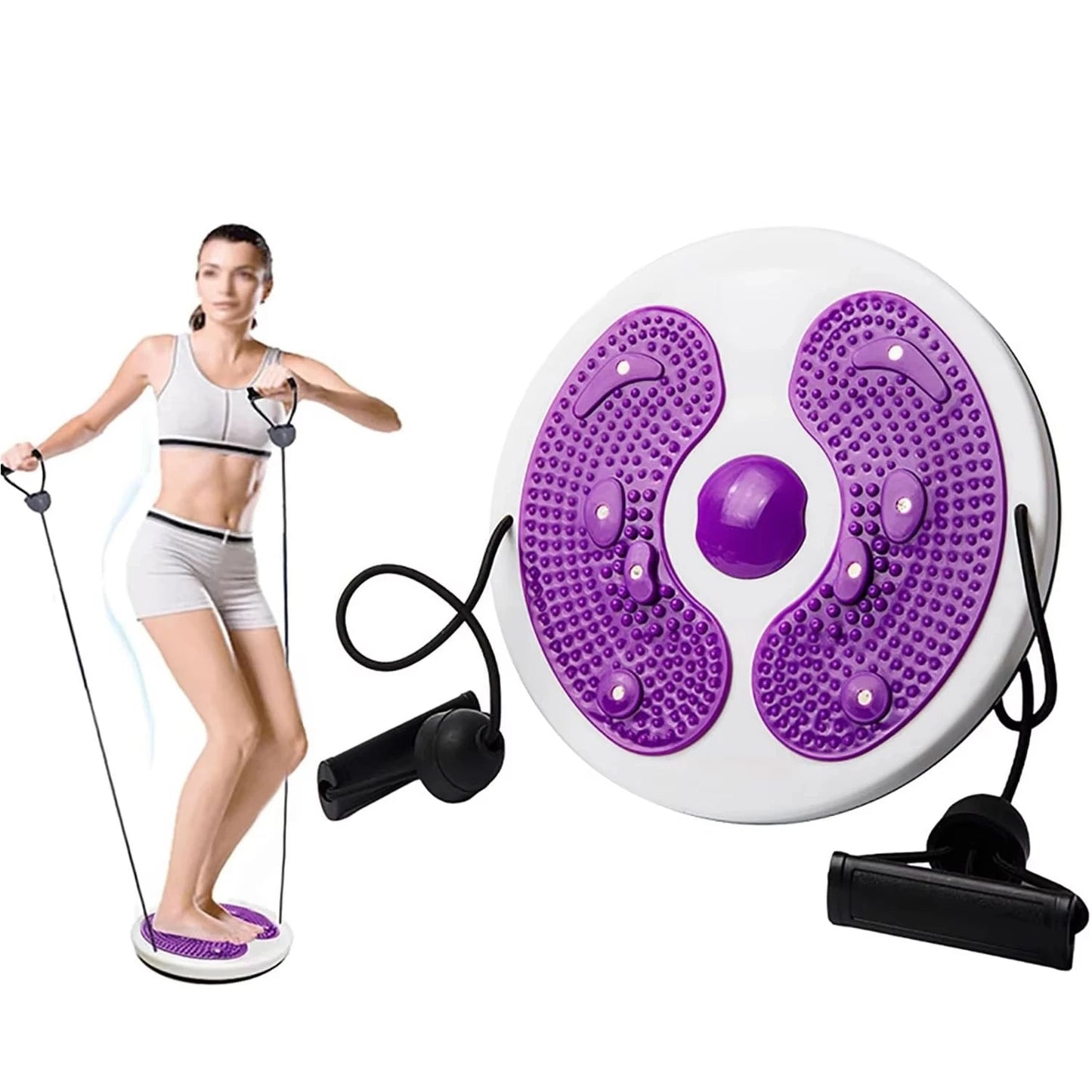 Exercise Waist Twisting Disc Foot Massage Waist Torsion Disc Fitness Equipment Portable Magnetic Tension Waist Twisting Machine - FitInForge