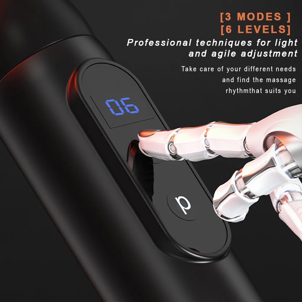 Fascia gun Handle Elbow 3 Modes 6 Gears Adjust Muscle - FitInForge