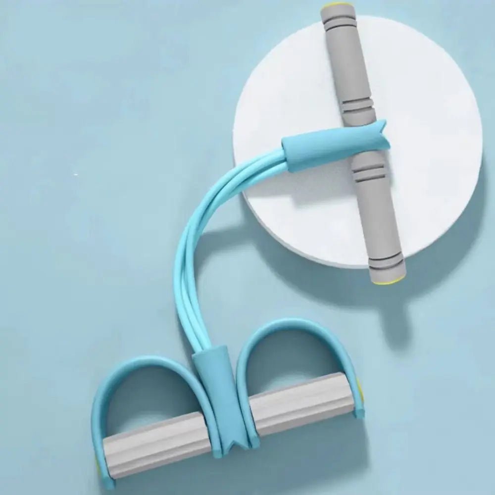 Fitness Equipment 4 - Tube Yoga Pedal Puller Rubber Abdominal Exerciser Resistance Band Thicken Elastic Pull Rope Home - FitInForge