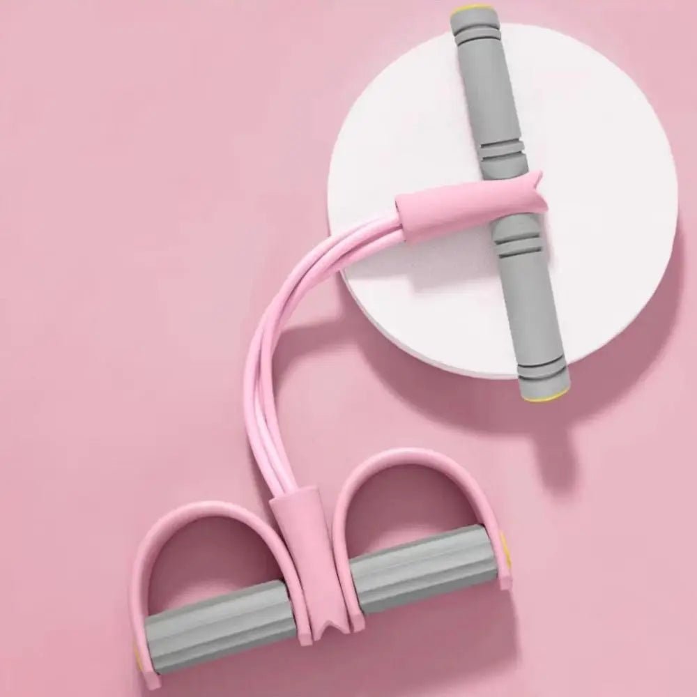 Fitness Equipment 4 - Tube Yoga Pedal Puller Rubber Abdominal Exerciser Resistance Band Thicken Elastic Pull Rope Home - FitInForge