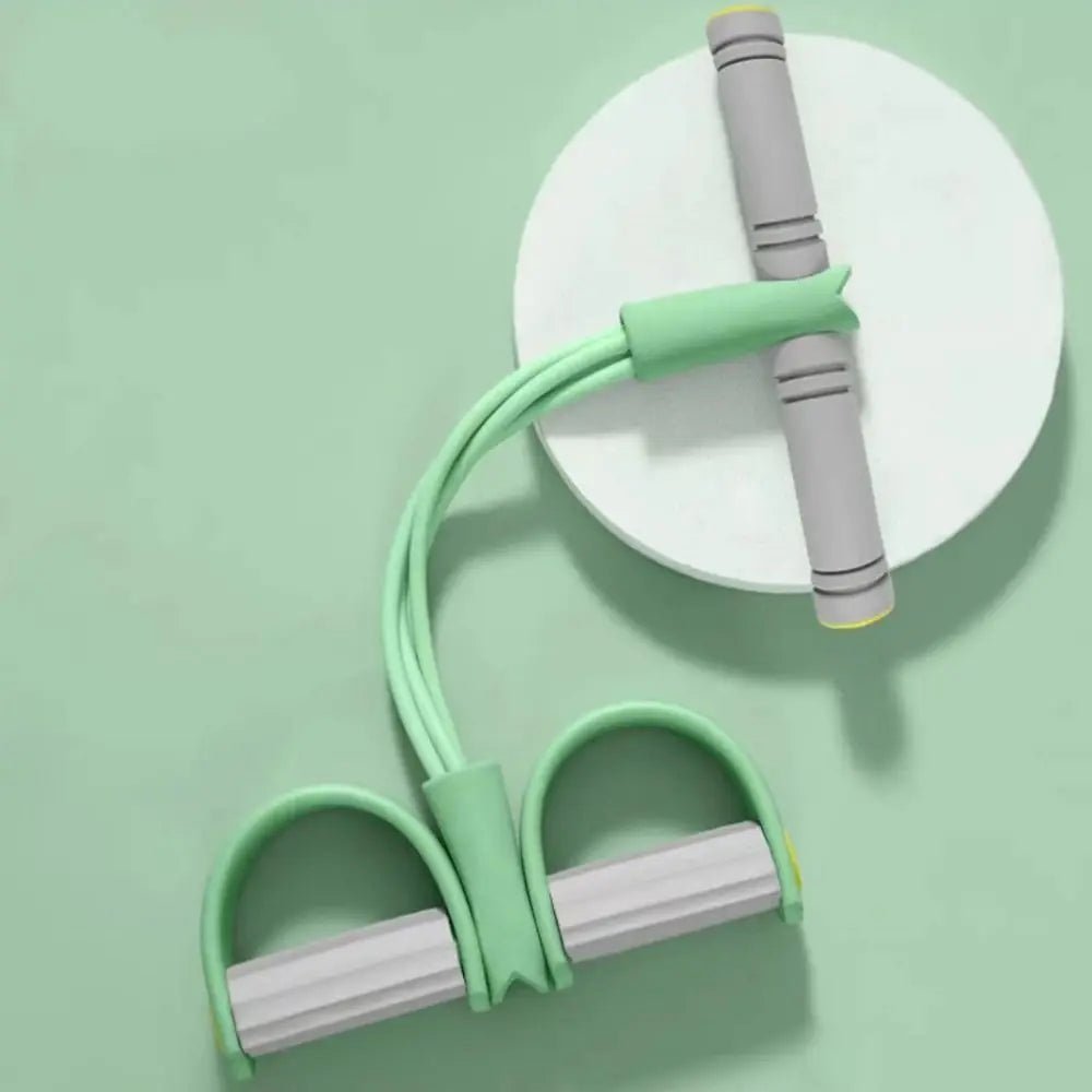 Fitness Equipment 4 - Tube Yoga Pedal Puller Rubber Abdominal Exerciser Resistance Band Thicken Elastic Pull Rope Home - FitInForge