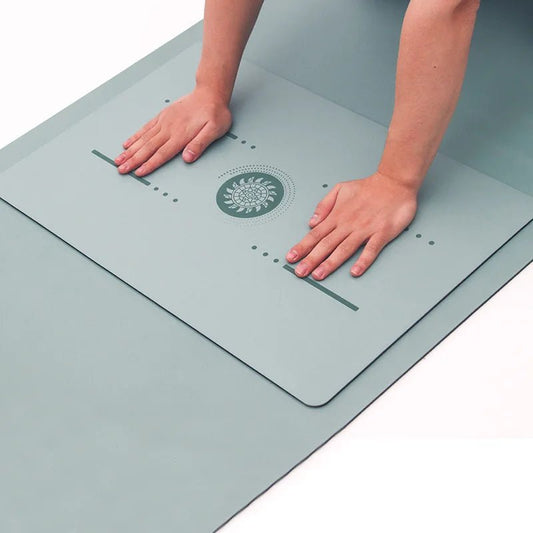 Pu Natural Rubber Yoga Mat Flat Support Portable Mini Auxiliary Pad Anti - Slip Knee Cushion Meditation Head Upside Sport Exercise - FitInForge