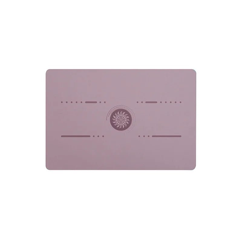 Pu Natural Rubber Yoga Mat Flat Support Portable Mini Auxiliary Pad Anti - Slip Knee Cushion Meditation Head Upside Sport Exercise - FitInForge