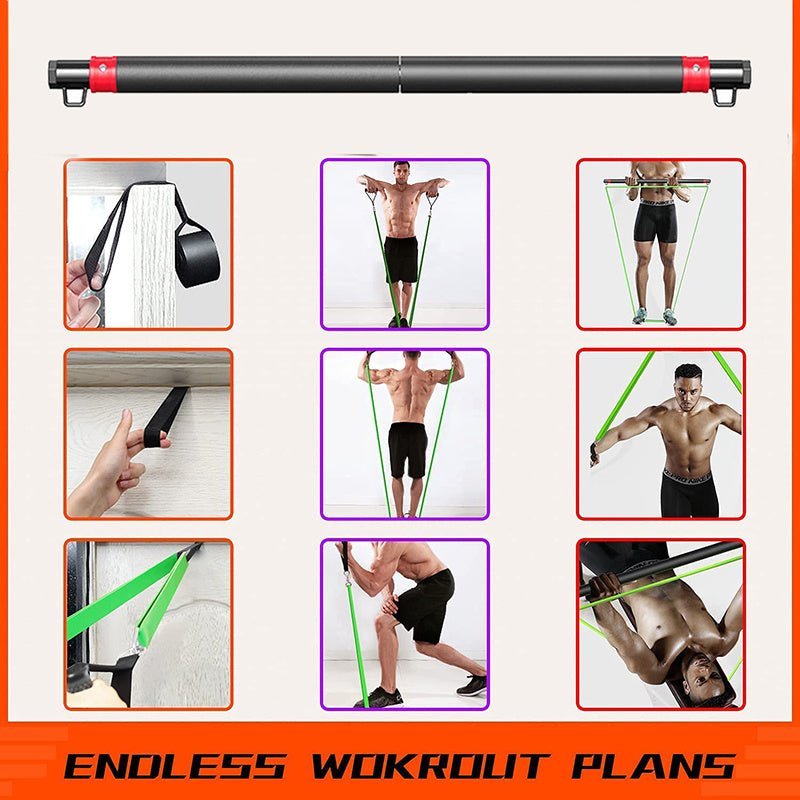 Pull Rope Elastic Fitness Home Resistance Training - FitInForge