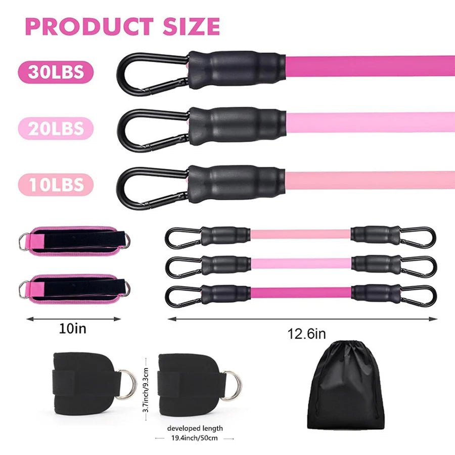 Resistance Bands Set Ankle Straps Adjustable Foot Support Padded Cuff Ankle Weight Leg Training Brace Yoga Sport Gym Equipment - FitInForge