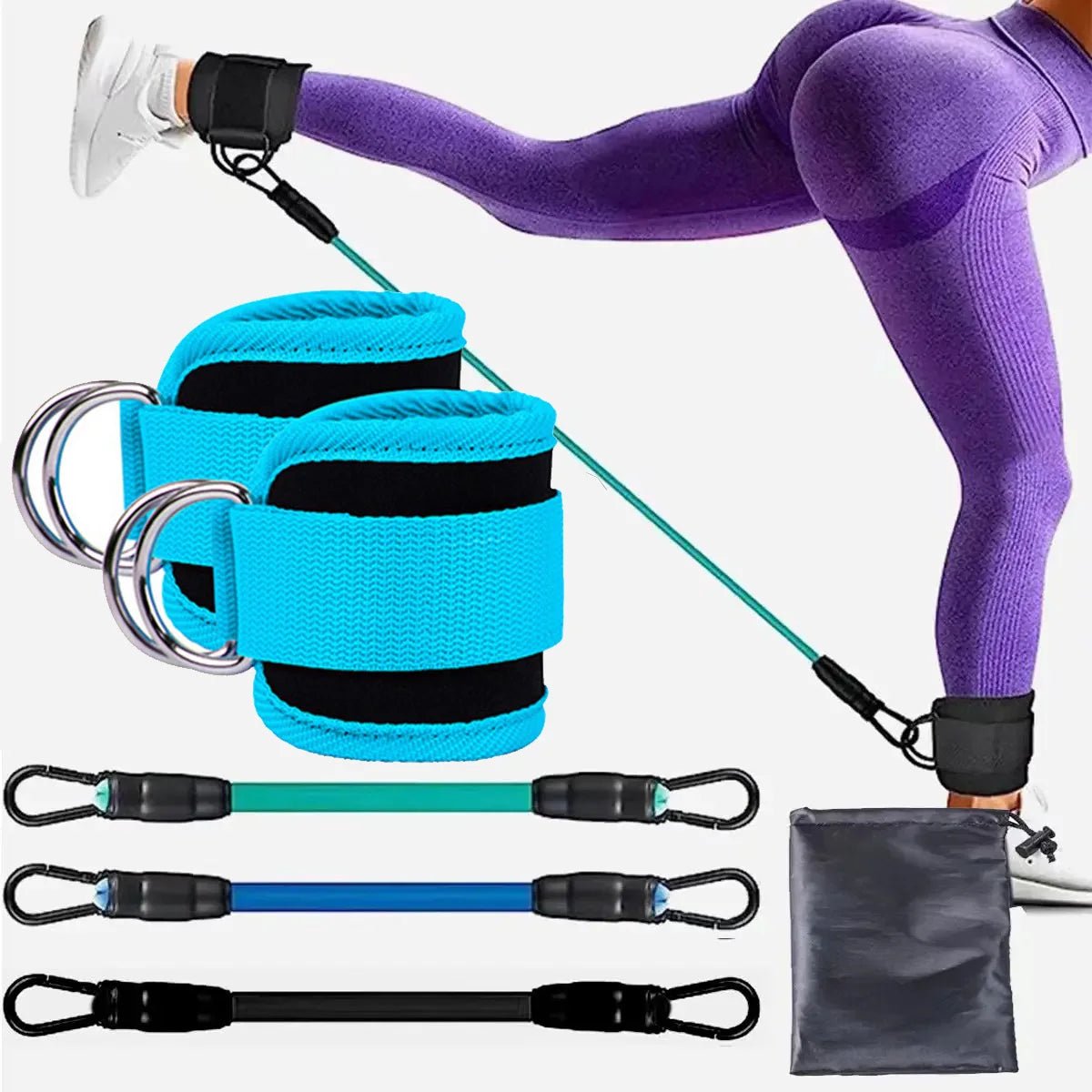 Resistance Bands Set Ankle Straps Adjustable Foot Support Padded Cuff Ankle Weight Leg Training Brace Yoga Sport Gym Equipment - FitInForge