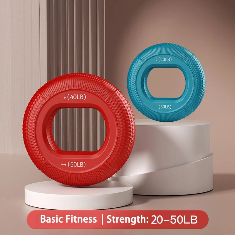 Silicone Finger Gripper Ring Hand Muscle Strengthener Ring Wrist Finger Trainer Exercise Carpal Expander Workout Fitness Device - FitInForge