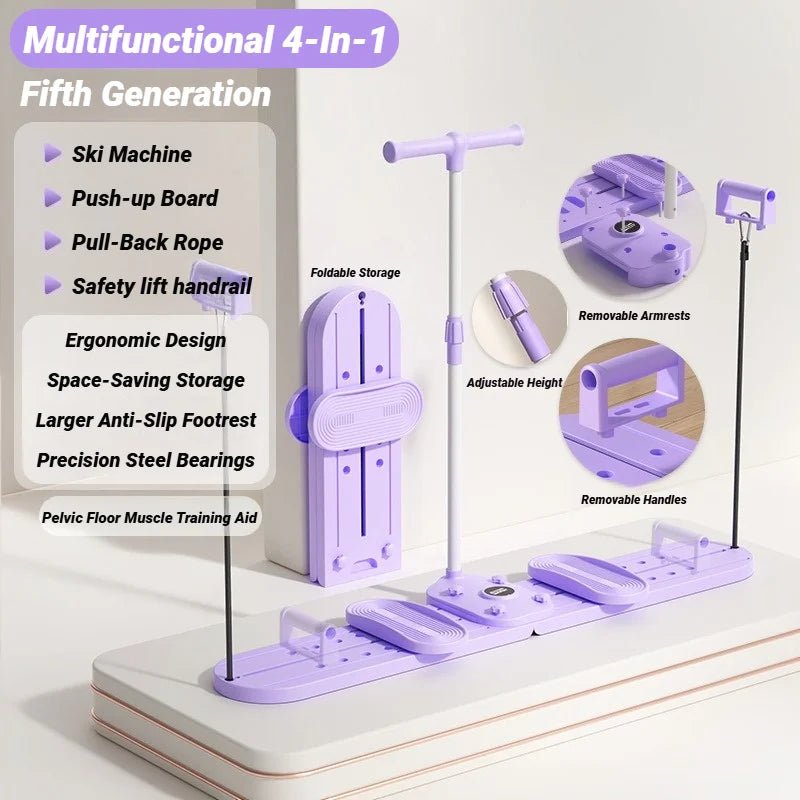 Ski Machine Thin Legs Leg Postpartum Pelvic Floor Muscle Buttocks Training Push - Ups Multifunctional Fitness Trainer Aerobics - FitInForge