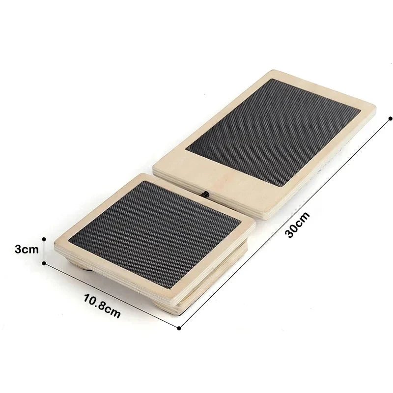 Wooden Foot Trainer Single Foot Balance Board For Ballet Pilates Balance Training Ankle Strengthener Exerciser Plantar Fasciitis - FitInForge