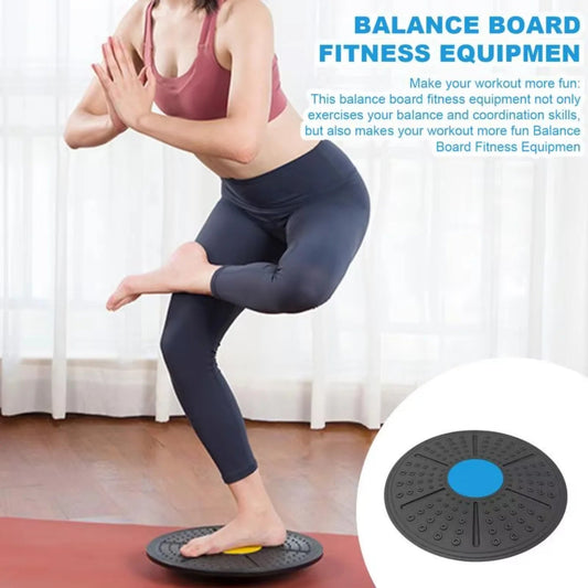 Yoga Balance Board Degree Rotation Disc Round Waist Twisting Exerciser Fitness Balance Board Waist Twisting Disc - FitInForge